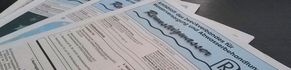 Wasser Abwasser -Zweckverband Rennsteigwasser - Neuhaus am Rennweg
